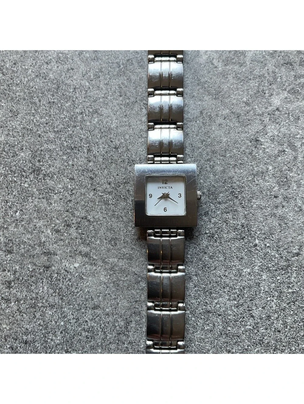 Cool Invicta Womens Watch 8093 22mm Stainless Steel Case And Band White Dial BX